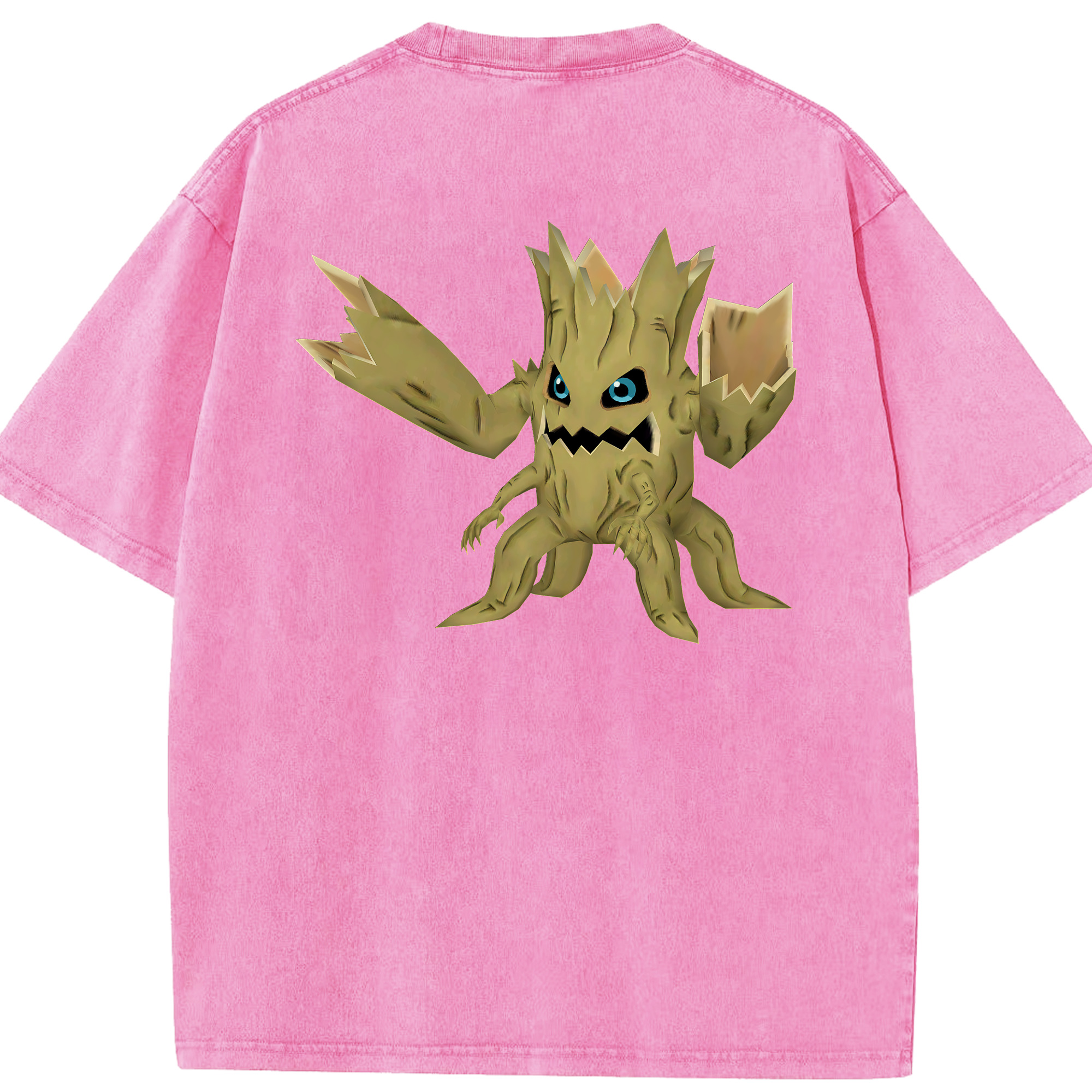 （画像用） Digimon デジタルモンスター/デジモン 綿100% ヴィンテージ風 半袖Tシャツ（背面プリント）